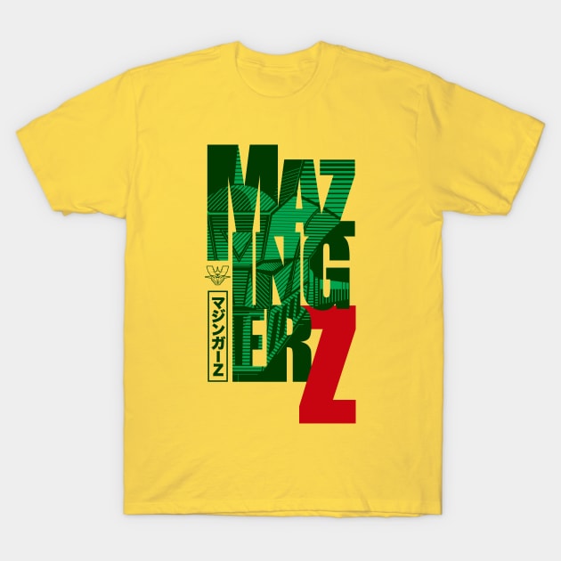 168 Mazinger Z Font T-Shirt by Yexart